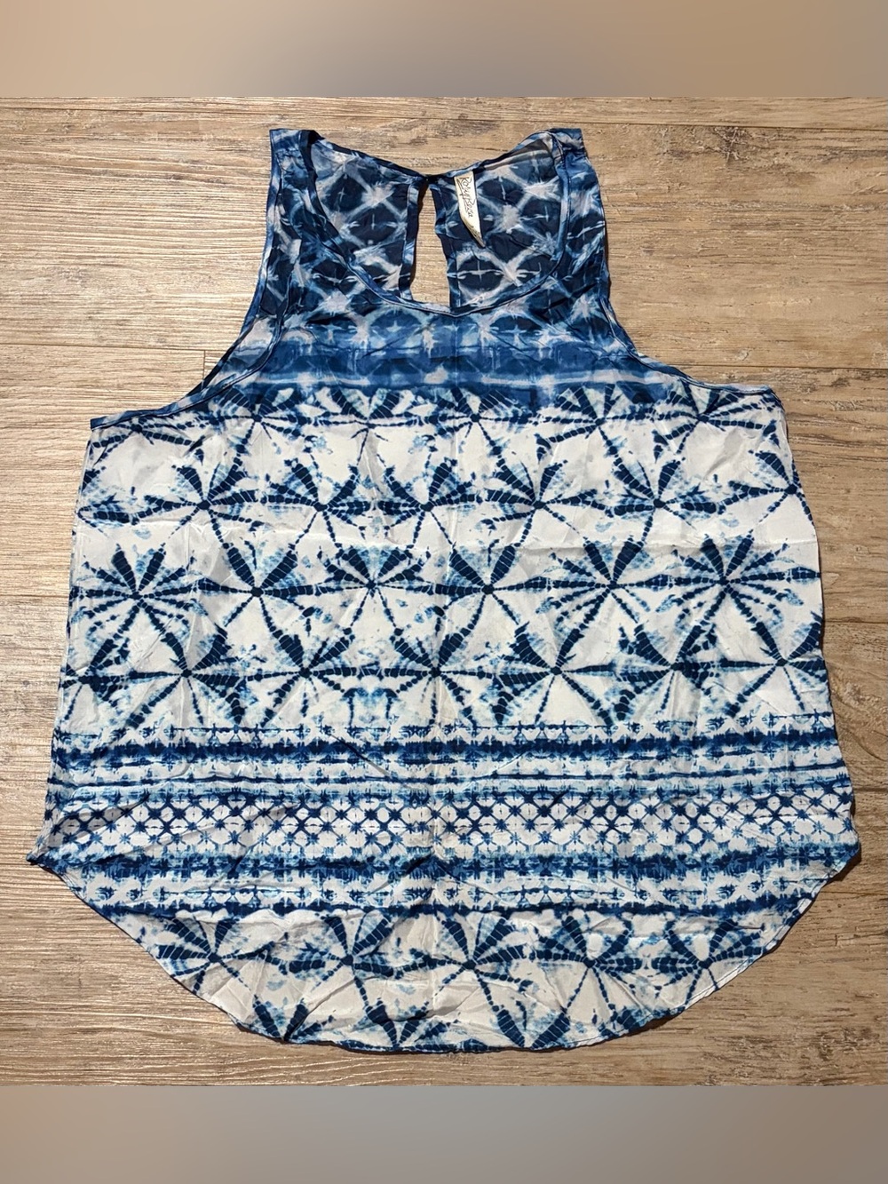 Rory Beca Zale Split Back Silk Tank Top